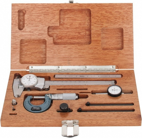 MITUTOYO Mitutoyo 64PKA069C Machinist Measurement Kit 5 Piece