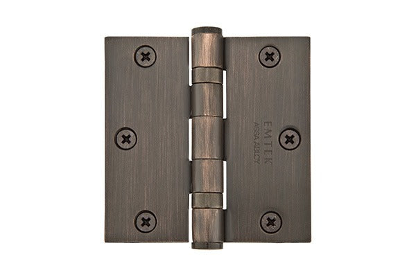 EMTEK Emtek 94013US10B Square Heavy Duty Ball Bearing Hinges Pair