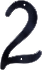 HILLMAN Hillman Fasteners 839754 Black Plastic House Number 2 4in