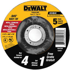 DEWALT Dewalt Accessories DW8424B5 Metal Cutting Wheel 5 Pack