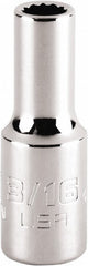 PROTO Proto J4706N 3/16 Inch 12-point 1/4 Drive Hand Socket
