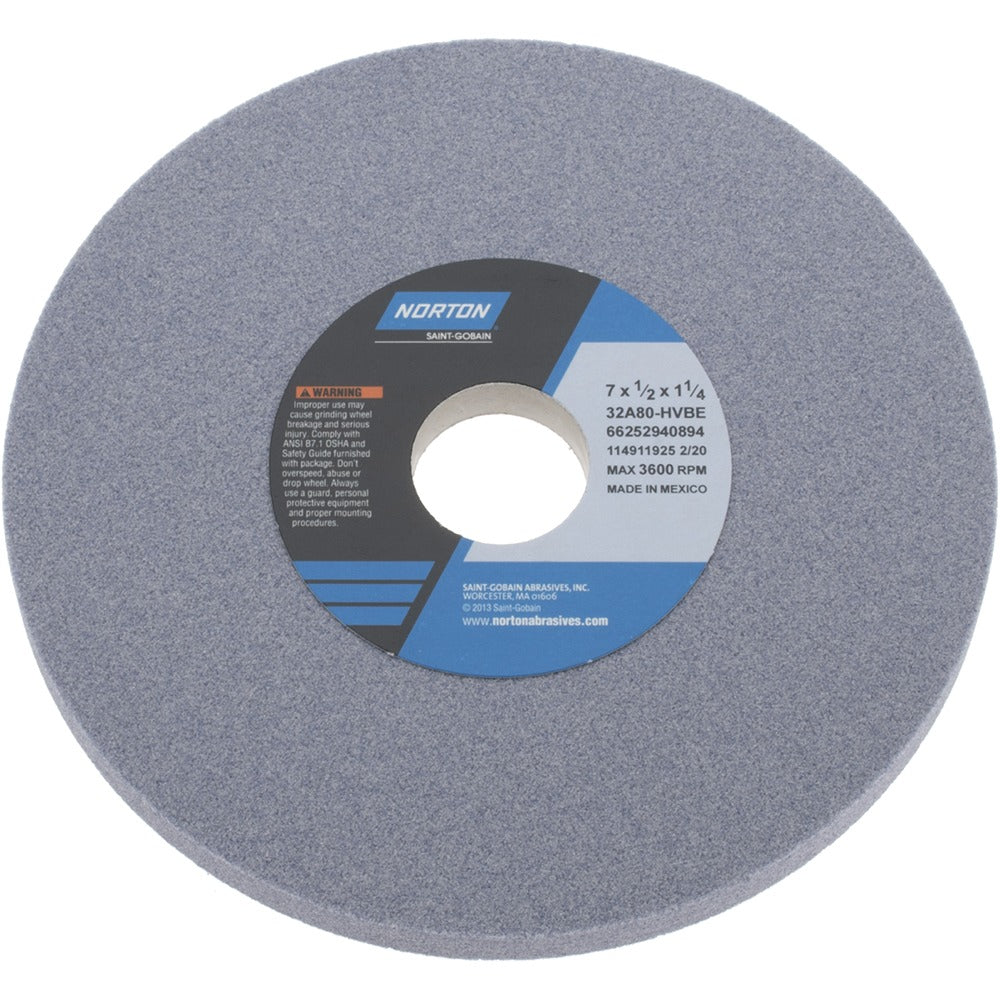 NORTON Norton 66252940894 Surface Grinding Wheel 80 Grit 7in