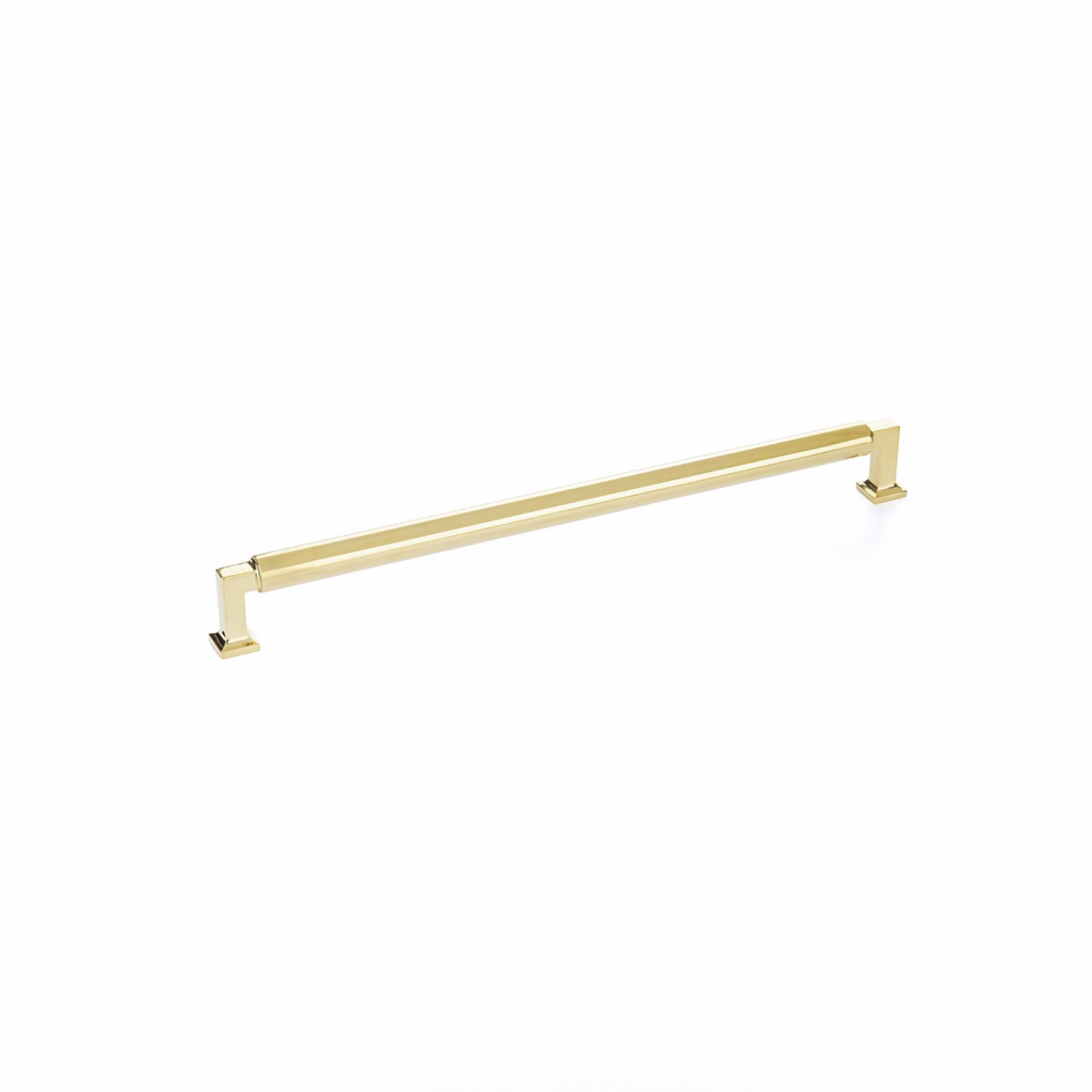 SCHAUB Schaub 481-UNBR Cabinet Pull 12in Center Unlacquered Brass