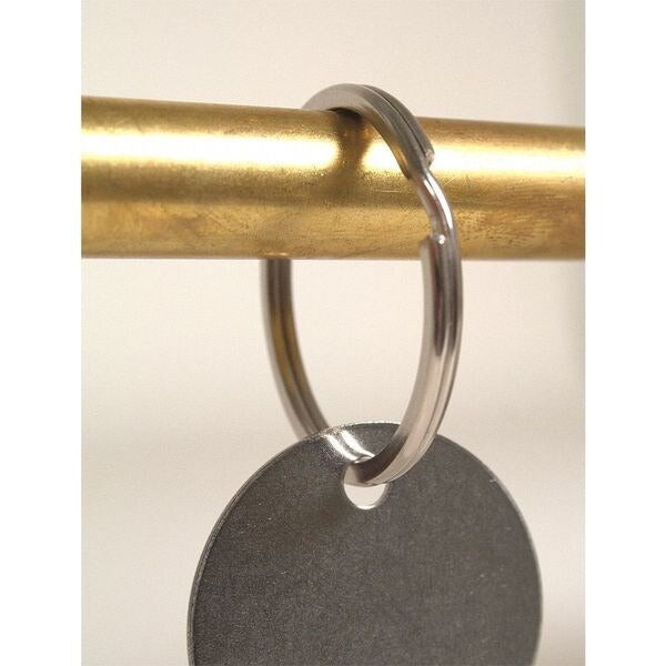C H HANSON C H Hanson 40083 Split Key Ring 1.25 in Steel 100 Pack