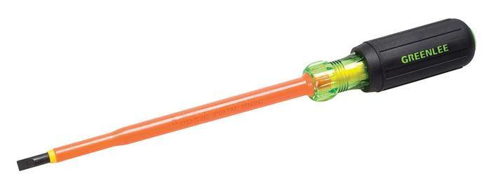 GREENLEE Greenlee 0153-22-INS Heavy Duty Screwdriver 1000 VAC Insulated 3/16 in Cabinet Point