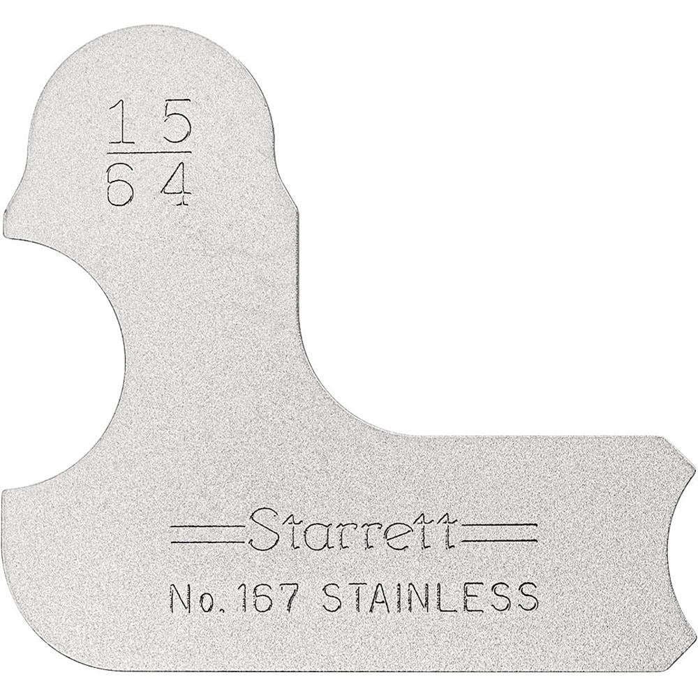 STARRETT Starrett 50635 Radius Gage 15/64 Inch Convex Concave