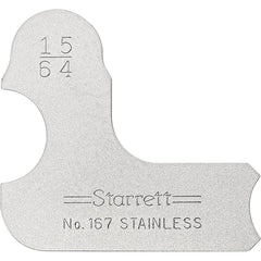 STARRETT Starrett 50635 Radius Gage 15/64 Inch Convex Concave
