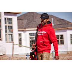 MILWAUKEE Milwaukee Tool 352R-L Midweight Pullover Hoodie - Red L