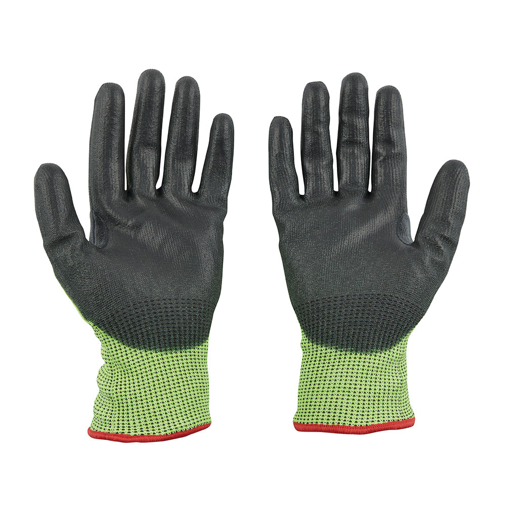 MILWAUKEE Milwaukee 48-73-8951 Cut 5 High Visibility Polyurethane Dipped Gloves - M