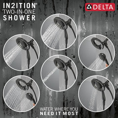 DELTA FAUCET Delta 75486CBL Universal Showering Components: 4-Setting In2ition