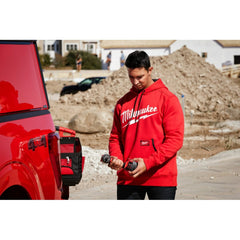 MILWAUKEE Milwaukee Tool 352R-XL Midweight Pullover Hoodie - Red XL