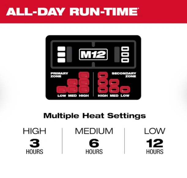 MILWAUKEE Milwaukee Tool M100G-21M Heated Jacket Gray Medium