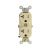 LEVITON Leviton TCR20-I Duplex Self-Grounding Tamper Resistant Receptacle 20-Amp 125 Volt