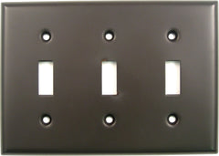 RUSTICWARE Rusticware 789ORB Triple Toggle Switch Plate Oil Rubbed Bronze