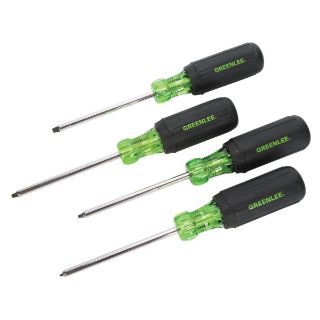 GREENLEE Greenlee 0353-01C Screwdriver Set, Square Recess, 4 Pieces