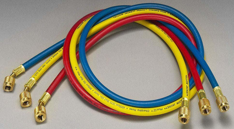 YELLOW JACKET Ritchie Engineering 21985 Charging Hose 60 Inches Double Barrier