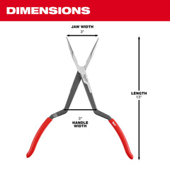 MILWAUKEE Milwaukee Tool 48-22-6542 2PC Long Reach Pliers Set