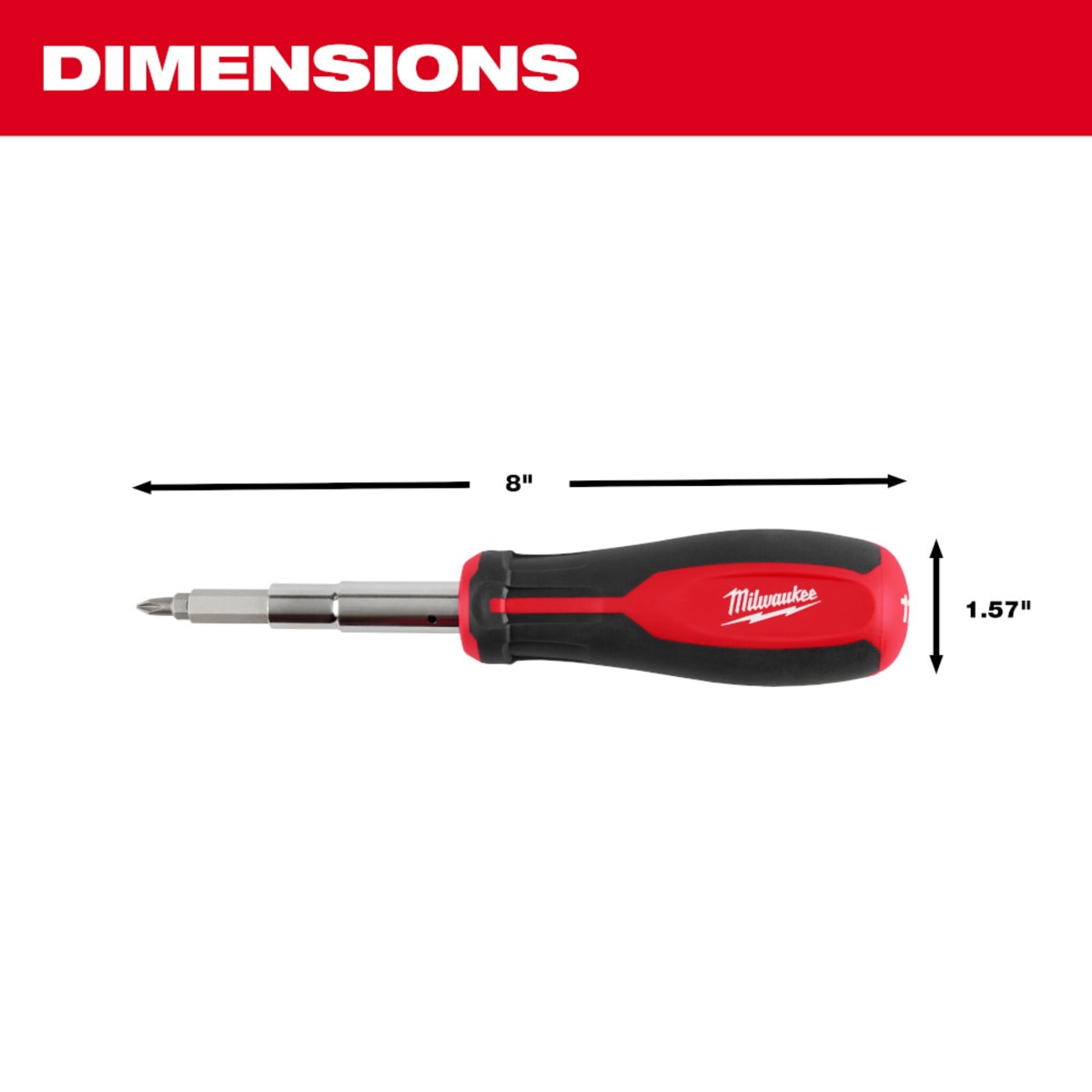 MILWAUKEE Milwaukee Tool 48-22-2914 11-in-1 Magnetic Multi-Bit Screwdriver
