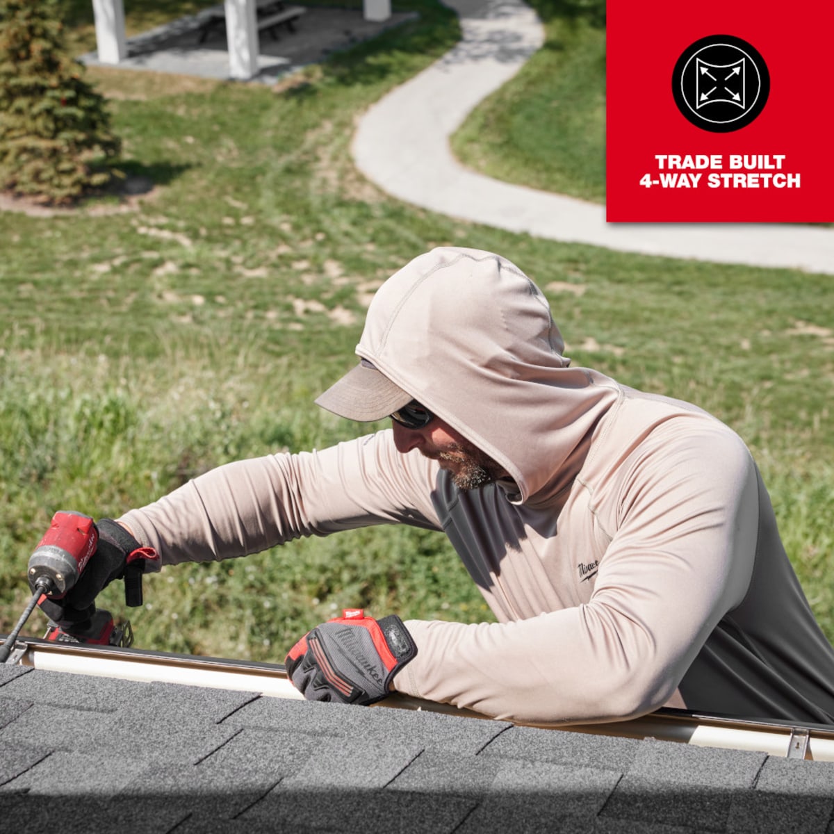 MILWAUKEE Milwaukee Tool M550N-3X WORKSKIN Sun Shirt - Sandstone 3X