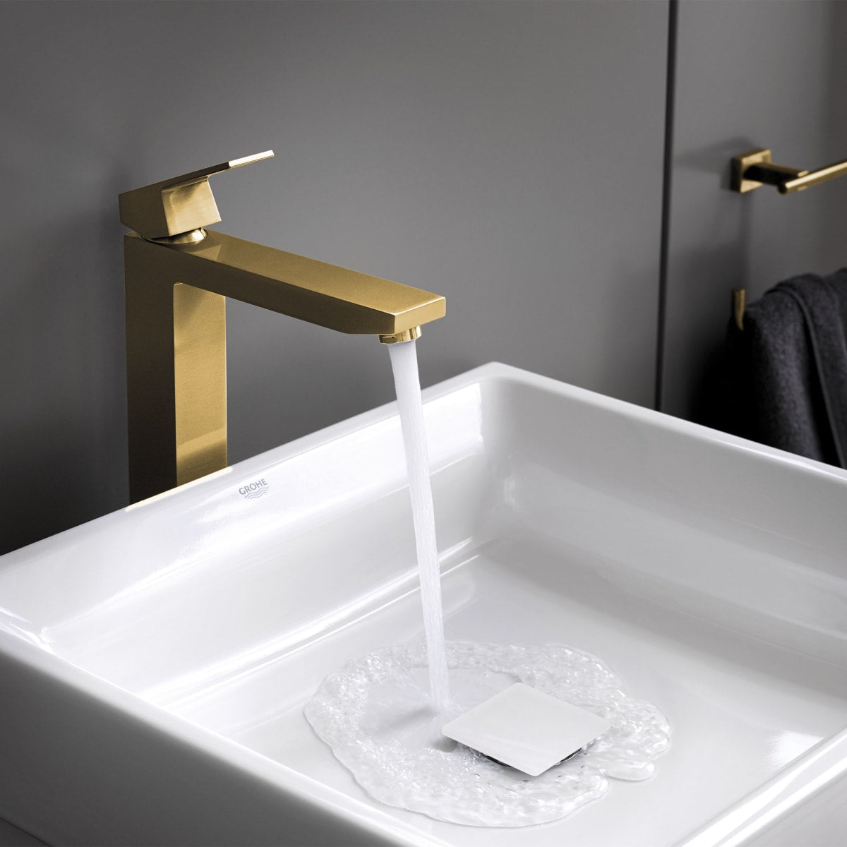 GROHE Grohe 23671GN0 Single Hole Single-Handle Deck Mount Vessel Sink Faucet 1.2 GPM