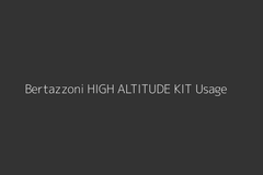 BERTAZZONI Bertazzoni 9100009 High Altitude Kit