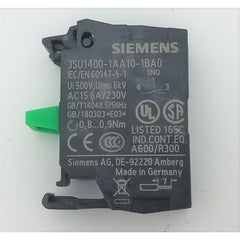 SIEMENS Siemens 3SU1400-2AA10-1BA0 Contact Block 1NO for Base Mounting