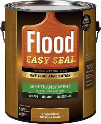 FLOOD Flood FLDES135/01 Oil-based Wood Stain Sealer 1 Gal Brown
