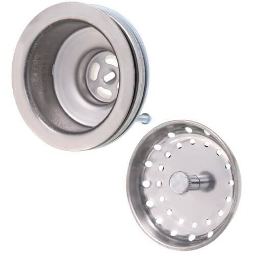 PASCO SPECIALTY Pasco 21901 EZ ON EZ-On Basket Strainer in Satin Stainless Steel