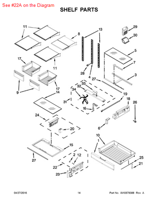 WHIRLPOOL W10549602 AIR CLEANER REPLACEMENT PARTS