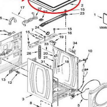 WHIRLPOOL W10635316 AIR CLEANER REPLACEMENT PARTS