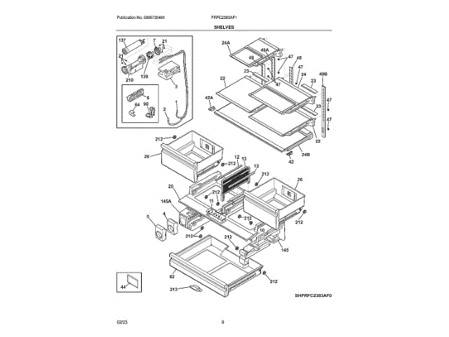 ELECTROLUX 5304532903 AIR CLEANER REPLACEMENT PARTS