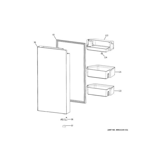 GENERAL ELECTRIC WR78X35606 REFRIGERATORS AND COOLERS