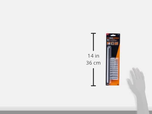 GEARWRENCH GearWrench 80305 GEARWRENCH 10 Pc. 1/4 Drive 6 Pt. Deep Socket Set, SAE