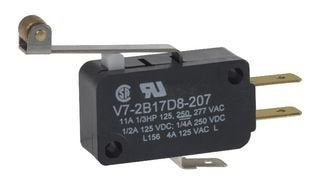HONEYWELL Honeywell V7-1B17D8-207 Micro Switch Roller Lever SPDT 11A 277V (100 pieces)