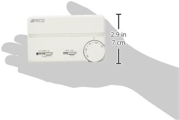 PECO PECO TB155-048 Programmable Thermostat for Fan Coil 3 Speed White Replacement TB155-048