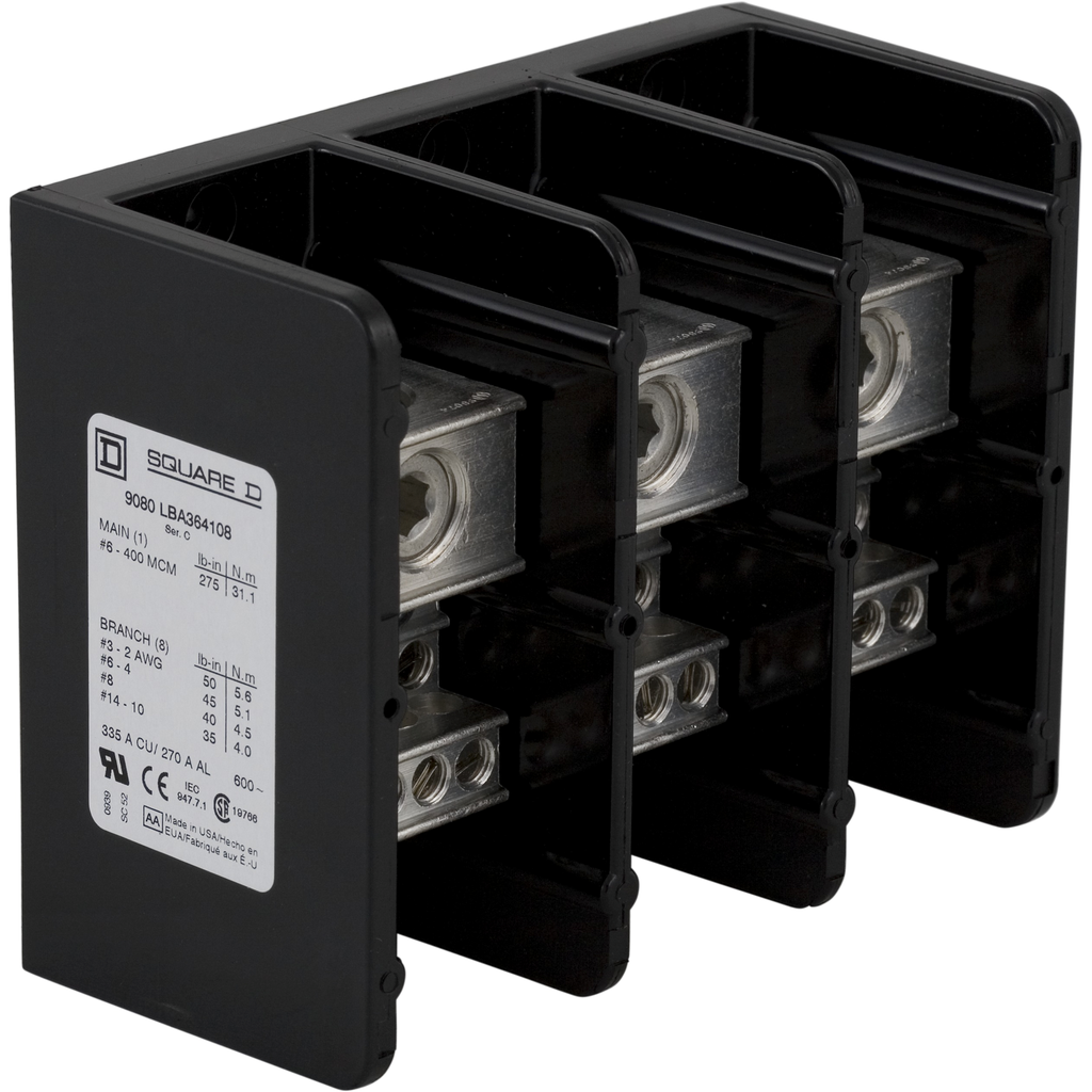 SCHNEIDER ELECTRIC 9080LBA364108 TERMINAL BLOCKS