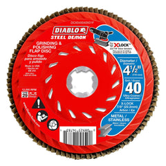 DIABLO Diablo DCX045040X01F Flap Disc 4.5 in Type 29 40 Grit X-lock
