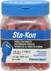 THOMAS & BETTS Thomas Betts 18RA-2577C Female Wire Disconnect 22-18 Awg