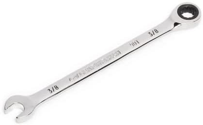 GEARWRENCH Gearwrench 86943 3/8 4 Degree Swing Arc 12 Point Ratcheting Combination Wrench