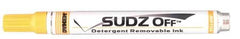 DYKEM 91694 Sudz-Off Medium Tip Yellow Marker