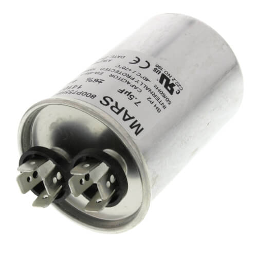 MARS MARS 14107 USA 7.5 MFD 440/370V Round Run Capacitor