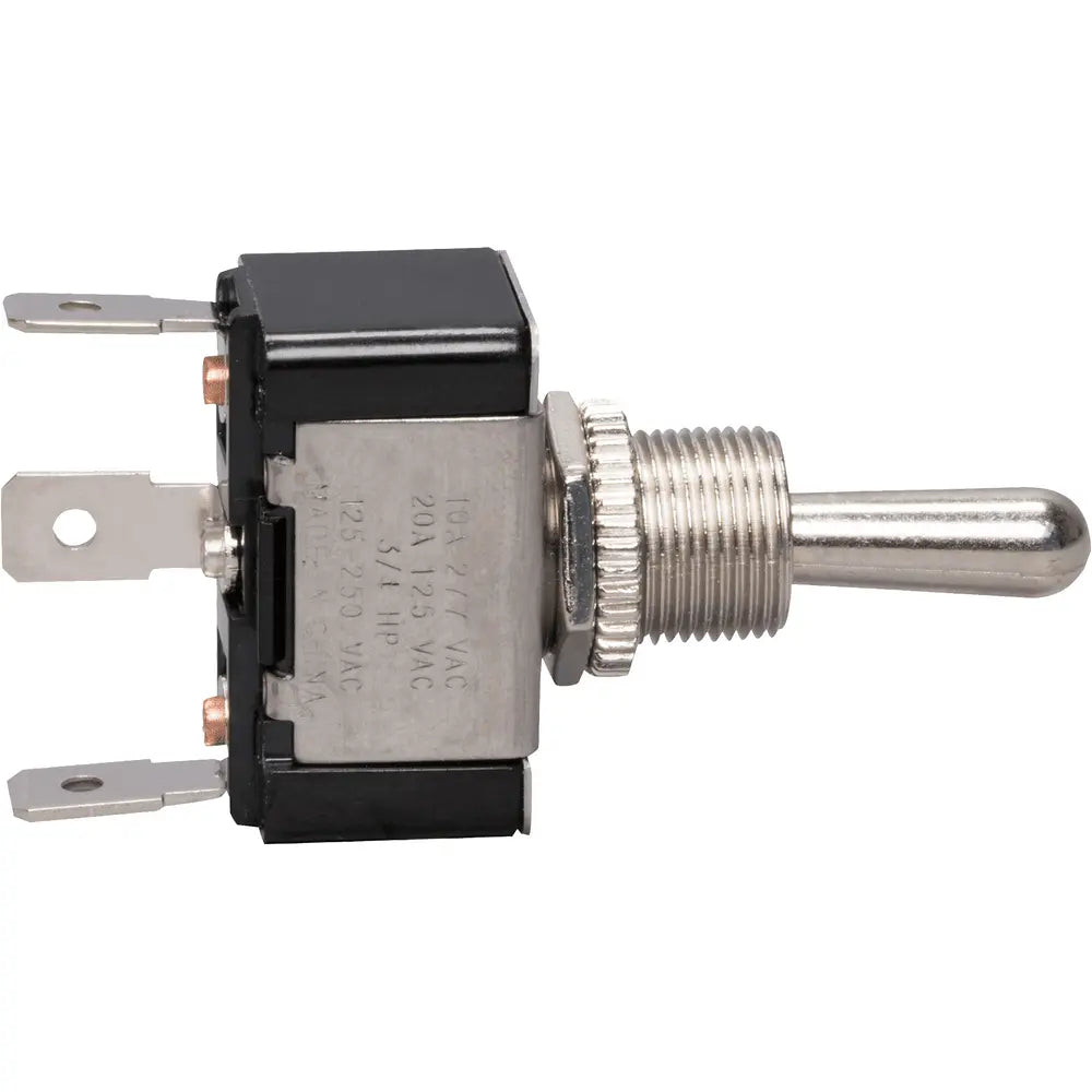 NSI NSI 78070TQ Toggle Switch, Maintained, On-Off-On, SPDT, Bat Handle, Quickconnect
