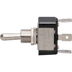 NSI NSI 78070TQ Toggle Switch, Maintained, On-Off-On, SPDT, Bat Handle, Quickconnect