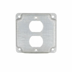 RACO RACO 902C 4 In. Square Exposed Work Covers - Raised 1/2 In., 1 Duplex Receptacle