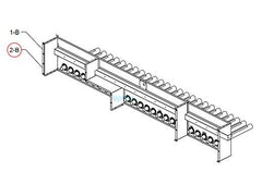RAYPAK Raypak 009606F Burner Mounting Assembly