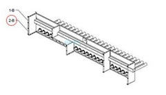 RAYPAK Raypak 009606F Burner Mounting Assembly