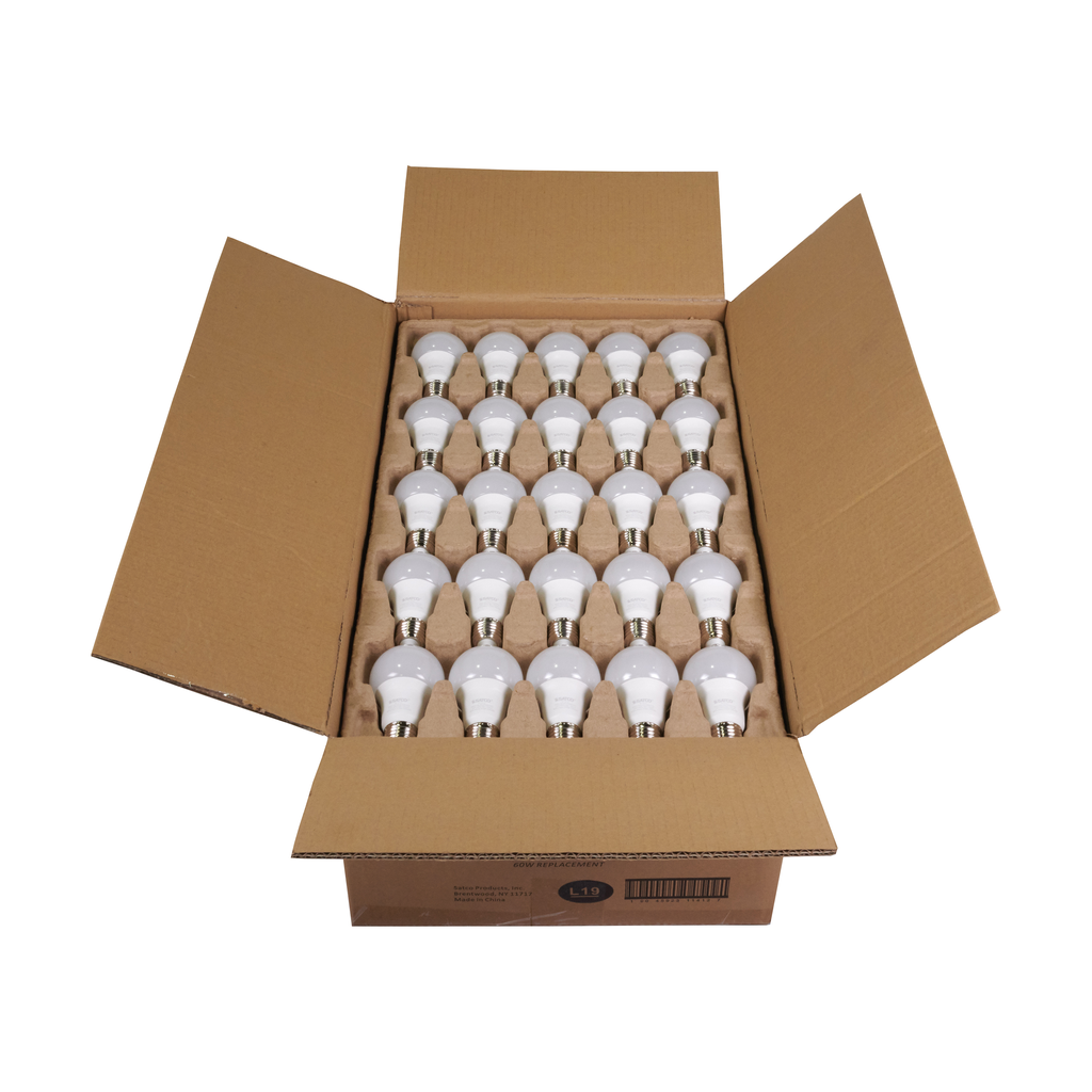SATCO-NUVO Satco S11413 9 Watt A19 LED 4000K Medium Base 100-pack