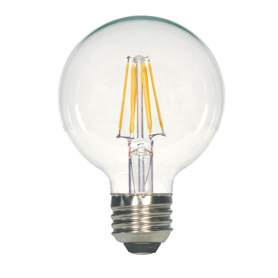 SATCO-NUVO Satco S29878 5.5 Watt G25 LED Clear Medium Base 2700K 500 Lumens 120 Volt
