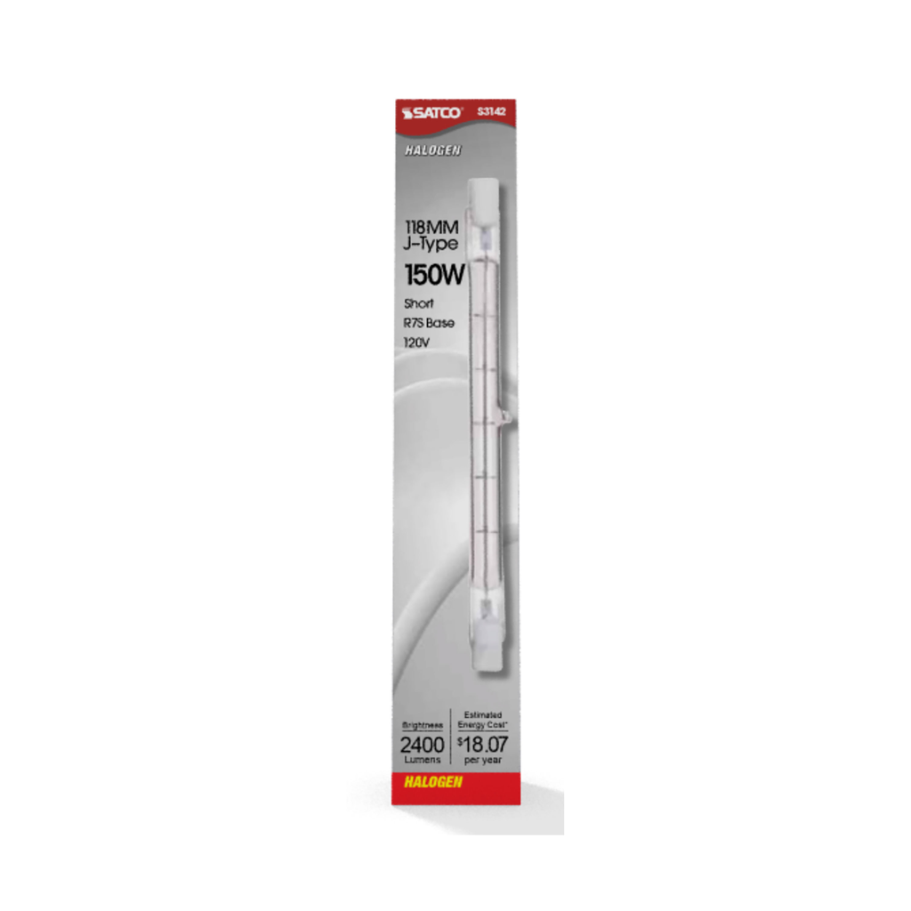 SATCO-NUVO Satco S3142 Halogen Double Ended Lamp 150 Watt 120 Volt