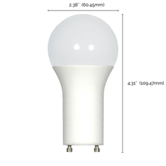 SATCO-NUVO Satco S29842 A19 LED 9.8 Watt 4000K GU24 Base 220 Beam Spread
